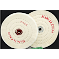 Miniatyrbild 2 av 5: Smyckesputsduk Hjul Vit Pärlduk Hjul Bomull Vit Duk Hjul 2st(3tum(75MM)Hål 4MM),