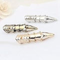 Miniatyrbilde 4 av 4: Gothic Punk Knuckle Ring med Full Finger Claw for Menn og Kvinner - Statement Smykke Bronze