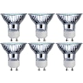 Miniatyrbillede 1 af 3: 6 stk. Gu10 120v 50w Mr16 pære med UV-glasafdækning, dæmpbar halogenpære med lang levetid
