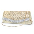 Miniatyrbild 3 av 5: Glittrande Silver Handväska för Kvinnor, Glitter Brud Clutch Väska för Bröllop A916-736 Gold