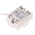 Miniatyrbild 3 av 5: Enfasig DC-AC Solid State Relä SSR-40DA 40A Ingångsspänning 3-32V DC Utgångsspänning 24-380V AC