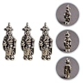 Miniatyrbillede 5 af 5: 3 stk. Halskæde Charms Buddha Spacer Perler Cai Shen Samleobjekter Figurer