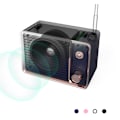 Pikkukuva 3 / 5: Retro Langaton Bluetooth-kaiutin, Mini Söpö Kannettava Kaiutin (Vaaleanpunainen)
