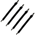 Miniatyrbilde 1 av 5: Sett med 4 sengetøytilbehør Justerbar lakenstrekker Elastisk sengetøystropp, for sengetøy, sofa, strykebrett - 30 cm til 120 cm, svart
