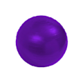 Miniatyrbillede 1 af 5: Stabilitetsbold, Yogabold, Fysisk Kernetræning, Balance Purple 55Cm
