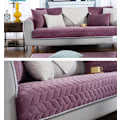 Miniatyrbillede 3 af 5: Moderne minimalistisk sofa pude, behagelig blød sofa pudebetræk (Lilla, 70*150)