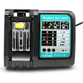 Miniatyrbillede 1 af 5: 3A DC18RC erstatnings Li-Ion-oplader til Makita 14,4V~18V BL1830 BL1840 BL1850 BL1815 BL1430 LXT400 EU hurtigoplader