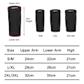 Miniatyrbillede 4 af 4: 1 Par Sved-Shaper Arm Trimmere, Kompressions Svedbånd, Performance Ærmer Fedt-reducerende Snøre Elastisk Armbånd Style1 2XL 3XL