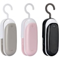 Miniatyrbillede 1 af 5: Mini Poseforsegler, 3 Pak Portable Termisk Vakuumforsegler, Chipposeforsegler med Skærer 2 i 1 Madvarmeforsegler Genlukkelig B