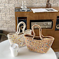 Miniatyrbillede 2 af 4: Sommerstrandtaske, håndlavet taske Kvinders håndtaske W30xh14xl18(cm) c92