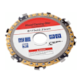 Miniatyrbillede 4 af 5: Træskæringskæde Disk Træsliber Kæde Motorsave Disk Værktøj Plade, 115Mm