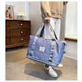 Miniatyrbillede 3 af 5: Stor Rejsetaske Duffel Tote Bag Med Tør/Vådt Adskillelse Lomme, Letvægts Og Nem At Bære På Blå