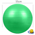 Miniatyrbild 2 av 5: Träningsboll, Stabilitetsboll för Hemmet, Yoga, Gym Boll, Fysioboll, Schweizisk Boll, Fysioterapi Green 55CM
