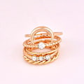 Miniatyrbillede 2 af 5: 5 stk Vintage Måne Knogle Finger Ring Sæt Bohemian Justerbar Led Smykker