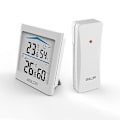 Miniatyrbild 4 av 5: Digital LCD Väderstation Inomhus Utomhus Trend Hygrometer Termometer Trådlös Fjärrsensor Rörelseaktiverad Bakgrundsbelysning white