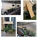 Miniatyrbillede 4 af 5: Rektangulær Skygge Sejl 2x5m Skygge Sejl Solsejl Vandafvisende Åndbar UV Beskyttelse til Camping Terrasse Have Balkon O