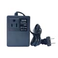 Miniatyrbillede 1 af 2: Rejsestikadapter, sort strømtransformator spændingsomformer 200W AC 220V til 110V EU-stikadapter