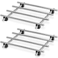 Miniatyrbilde 1 av 5: Pieces Instant Pot Rustfritt Stål Trivet - 7 x 7 Tommer Rustfritt Stål Gryteholder Kjøkken Trivet for Varme Retter