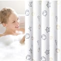 Miniatyrbillede 5 af 5: 80W*180H Bred Ocean Polyester Bruseforhæng,