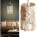 Miniatyrbillede 2 af 5: Håndvævet Boho Lampskærm