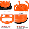 Miniatyrbillede 5 af 5: Heavy Duty sugekopper 2 stk. skærmsugekop telefon computerskærm reparationsværktøjer kompatibel til Ipad, Imac, Macbook, tablet, bærbar computer, Iphone, Samsun Orange