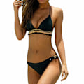 Miniatyrbild 1 av 4: Padded Push Up Bikini Set för Kvinnor - Baddräkt för Strand & Simning Colourful M