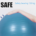 Pikkukuva 5 / 5: Tasapainolautapallo joogatreeniin, pilatesharjoitteluun, venyttelyyn, kuntoiluun, kotisalille ja treenaamiseen Blue Glossy-45Cm