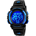 Miniatyrbild 1 av 5: Barnklocka Digital Sport Vattentät Elektronisk Barnklocka Alarmklocka 12/24 H Stoppur Kalender Pojkflicka Armbandsur