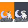 Miniatyrbillede 5 af 5: Månelys astronaut bluetooth højttaler, gavedekoration højttaler (sølv)