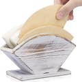 Miniatyrbillede 1 af 5: Kaffefilterpapirholder i træ Filterpapir opbevaringsboks Hånd