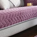 Miniatyrbillede 1 af 5: Moderne minimalistisk sofa pude, behagelig blød sofa pudebetræk (Lilla, 70*150)