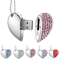 Miniatyrbillede 3 af 5: Hjerteformet U-disk (16GB pink diamant hjerte)