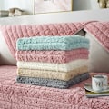 Miniatyrbillede 3 af 3: Moderne enkel plys sofasæde, universel all-inclusive varm tyk sofasæde, tatami karnap pude(Kamel, 90*90)