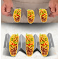 Miniatyrbilde 2 av 5: Tortillaholder i rustfritt stål, tacoholder (2-3 rom med håndtak (farge)),