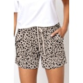 Miniatyrbild 1 av 5: Damshorts i boxarstil, avslappnade, sommar 2023 Leopard Print 4XL