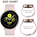 Miniatyrbillede 3 af 5: Rem til Samsung Galaxy Watch Active / Active2 40mm / 44mm, 20mm bløde silikone-erstatningsremme