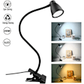 Pikkukuva 2 / 5: Koti-Clip-pöytälamppu Silmien suojaava LED-pöytälamppu (Musta)