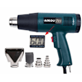 Miniatyrbillede 1 af 5: Varmepistol, varmluftpistol 1800W LCD digitalt display temperatur 60 til 600 grader Celsius hurtig opvarmning, luftstrøm 300 til 550L