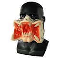 Miniatyrbild 4 av 5: Latex Halvmask Predator Mask Läskig Halloweenfest Rekvisita Cosplay Kostym Rollspel För Vuxen Unisex Presenter