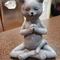 Miniatyrbillede 4 af 5: Stenhave-Statue, Kat Buddha Ornament, Udendørs Meditation Kat Statue, Meditation Kat Statue til Hjemmedekoration, Udendørs