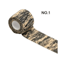 Miniatyrbild 1 av 3: Utomhus kamouflagebandage (NR 1 - svart kamouflage 5cm*4.5m 10 st)