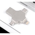 Pikkukuva 5 / 5: U Disk Metal 4-in-1 Hopea (16G-2.0)