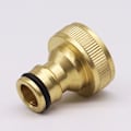 Miniatyrbillede 2 af 5: 4 stk. Messing haveslangehane fittings 6 punkts hunner for have og landbrug