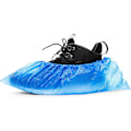 Miniatyrbillede 1 af 5: 100 standard overshoes - Engangsbeskyttelse i kloreret polyethylen - Vandtæt - Beskyttelsespuder til tæpper og gulve - One size 15 * 37cm