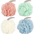 Miniatyrbillede 1 af 5: Loofah Brusebadssvamp 50g Mesh Boldsvamp 4 Faste Farver til Badning Mænd Kvinder - 4 Pakker Loofah Rengøringssvamp Bad
