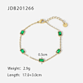 Miniatyrbillede 1 af 5: Armbånd Kvadratisk Dagligt Outfit Metal Element B1447