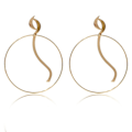 Miniatyrbild 2 av 5: Hoopörhängen med stift - Modeaccessoar B2238 gold color