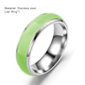 Miniatyrbillede 4 af 5: Enkel Unisex Lysende Ring i Solid Farve - Mode Smykketilbehør Orange US 9