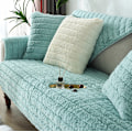 Miniatyrbild 1 av 3: Modern Enkel Plysch Soffa Kudde, Universal All-inclusive Varm Tjock Soffaöverdrag, Tatami Fönsterkudde (Sjöblå, 70*70)