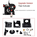 Miniatyrbillede 2 af 5: Titan Extruder Bowden Extruder til V6 Hotend 3D Printer Cr10 Ender 3 Serie, mega S X Serie, 1.75mm Filament.